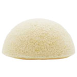 Nildor eponge de konjac semi circulaire blanche