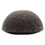 Nildor eponge de konjac semi circulaire noire