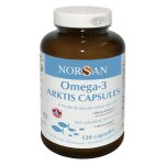 Norsan omega - 3 arktis 1500mg huile de foie de morue 120 capsules