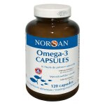 Norsan omega - 3 total 1500mg huile de poisson 120 capsules