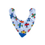 Nuby bavoir avec coin de dentition motifs avions + 3 mois
