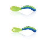 Nuby couvert d'apprentissage vert et bleu 9 mois