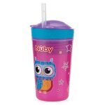 Nuby gobelet gourmand chouette rose 270ml