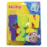 Nuby lettre et chiffres de bain + 12m