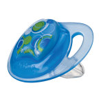 Nuby sucette pp prism silicone orthodontique bleu + 18 mois