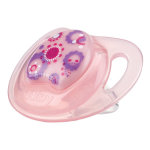 Nuby sucette pp prism silicone orthodontique rose 0 - 6 mois