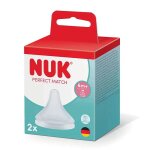 Nuk 2 t�tines perfect match 6m + flow control