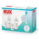 Nuk coffret verre perfect match 2 biberons 120ml 0m + s + 2 biberons 230ml 3m + m