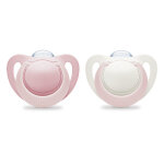 Nuk sucette physiologique silicone genius + 0m rose lot de 2 Nuk sucette physiologique silicone genius + 0m rose lot de 2