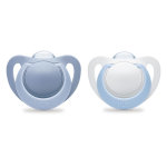 Nuk sucette physiologique silicone genius nouveau - né bleu lot de 2 Nuk sucette physiologique silicone genius nouveau - né bleu lot de 2