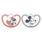 Nuk sucette space silicone + 18m minnie lot de 2