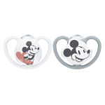 Nuk sucette space silicone + 6m mickey lot de 2