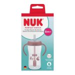 Nuk tasse d'apprentissage paille perfect match 260ml rose 8m +
