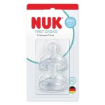 Nuk t�tines fc + 0 m + per�age s silicone lot de 2