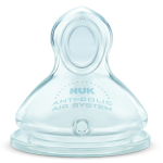 Nuk t�tine physiologique en silicone first choice + + 6m d�bit xl lot de 2