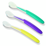 Nuk cuill�res souples silicone 4m + 3 unit�s