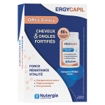 Nutergia ergycapil cheveux et ongles fortifis 3 x 90 glules