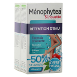 Nutreov physcience menophytea silhouette rtention d'eau lot de 2 x 30 comprims
