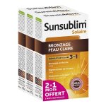 Nutreov physcience sunsublim bronzage peau claire lot de 2 x 28 capsules + 28 offertes