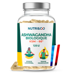 Nutri&co ashwagandha bio sommeil stress et masse musculaire 120 g�lules