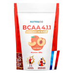 Nutri&co bcaa 4. 1. 1 en poudre - enrichis en eaa - got pche - 228g vegan