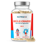 Nutri&co brle graisse puissant et naturel th vert & agrumes - 60 glules vegan
