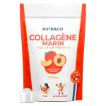 Nutri&co collagène marin type 1, 2 & 3 peau & articulations goût pêche 180g Nutri&co collagène marin type 1, 2 & 3 peau & articulations goût pêche 180g