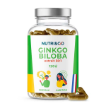 Nutri&co ginkgo biloba stimulant cognitif m�moire & vision 120 g�lules vegan