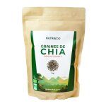 Nutri&co graines de chia - riches en om�ga - 3, fibres et prot�ines - 1kg vegan