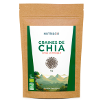Nutri&co graines de chia - riches en omga - 3, fibres et protines - 1kg vegan