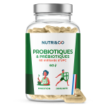 Nutri&co probio pr et probiotiques pour flore intestinale 60 glules