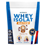 Nutri&co protines whey isolat native en poudre - 1kg got caf