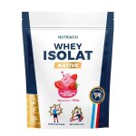 Nutri&co prot�ines whey isolat native en poudre - 1kg go�t milkshake fraise