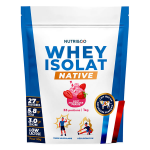 Nutri&co protines whey isolat native en poudre - 1kg got milkshake fraise