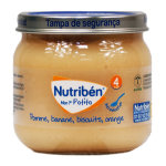 Nutriben mon premier potito + 4m pomme banane biscuits orange 120g