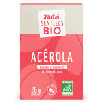 Nutrisanté les nutri'sentiels bio acérola 28 comprimés Nutrisanté les nutri'sentiels bio acérola 28 comprimés
