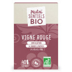 Nutrisant� les nutri'sentiels bio vigne rouge 40 g�lules