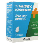 Nutrisant� vitamine c + magn�sium 24 comprim�s � croquer