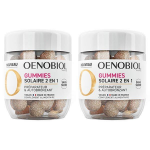 Oenobiol solaire 2 en 1 lot de 2 x 60 gummies