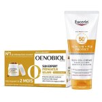 Oenobiol sun expert pr�parateur solaire peau sensible + eucerin sun protection leb gel - cr�me