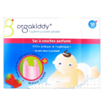 Orgakiddy hygi�ne pocket sac � couches parfum� fraise 50 unit�s