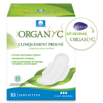 Organyc serviette flux normal coton bio 10 units