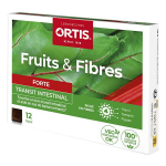 Ortis transit intestinal fruits & fibres forte 12 cubes