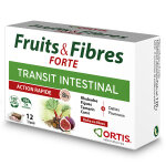 Ortis transit intestinal fruits & fibres forte 12 cubes