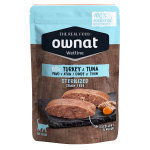 Ownat grain free aliments humides chat strilis 65% dinde et thon sachet 85gr