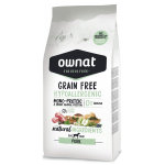 Ownat grain free hypoallergnique croquettes chien porc 3kg