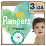 Pampers couches harmonie t3 (6 - 10 kg) avec emballage papier recyclable