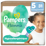 Pampers couches harmonie t5 11 - 16 kg 31 couches