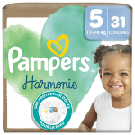 Pampers couches harmonie t5 (11 - 16 kg) avec emballage papier recyclable