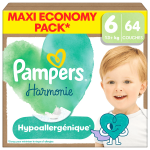 Pampers harmonie maxi pack t6 13 kg et + 64 couches